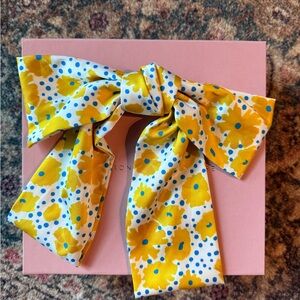 Floral Bow Hair Accessory Anthropologie Silk